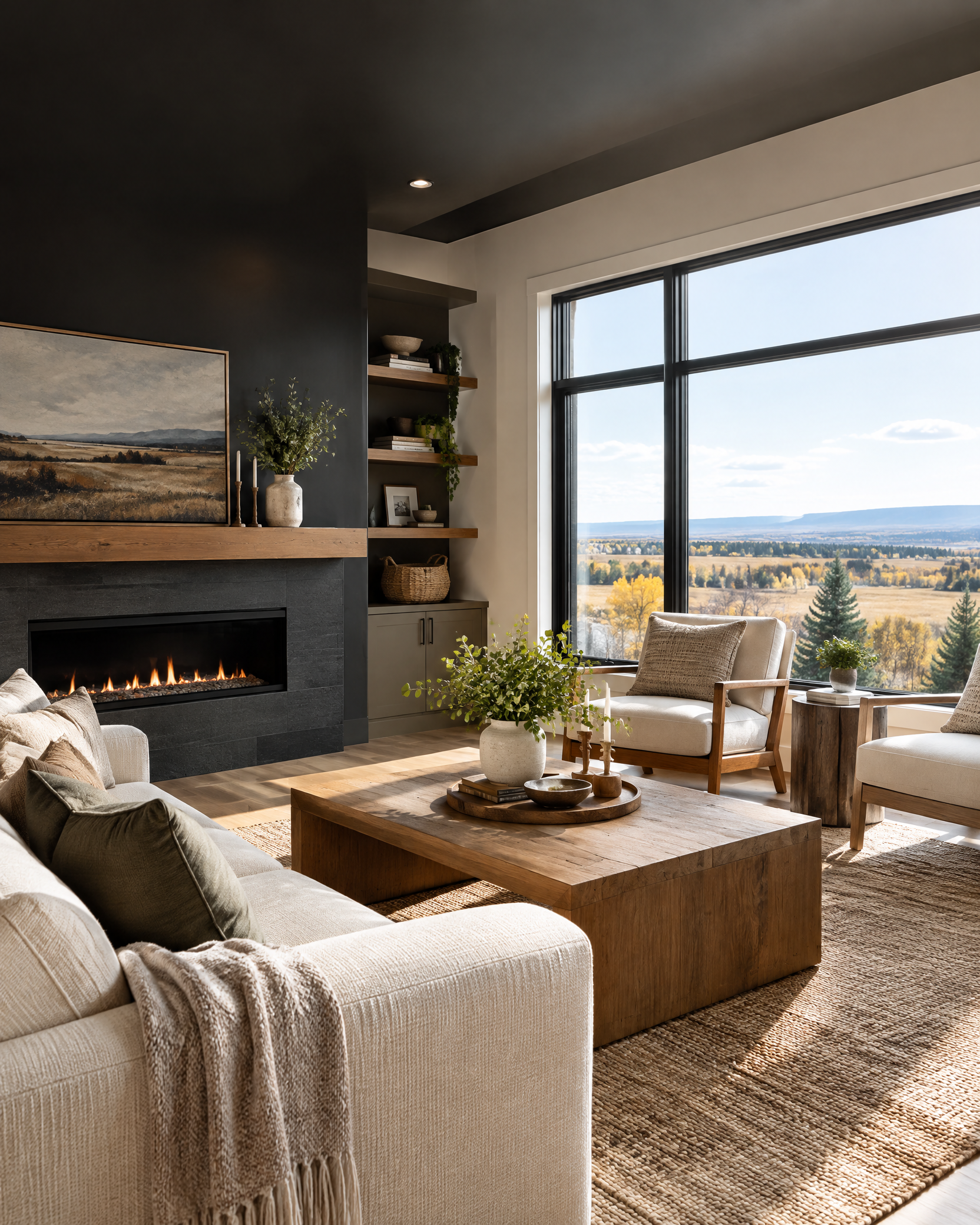 Bright, prepared home interior for sellers